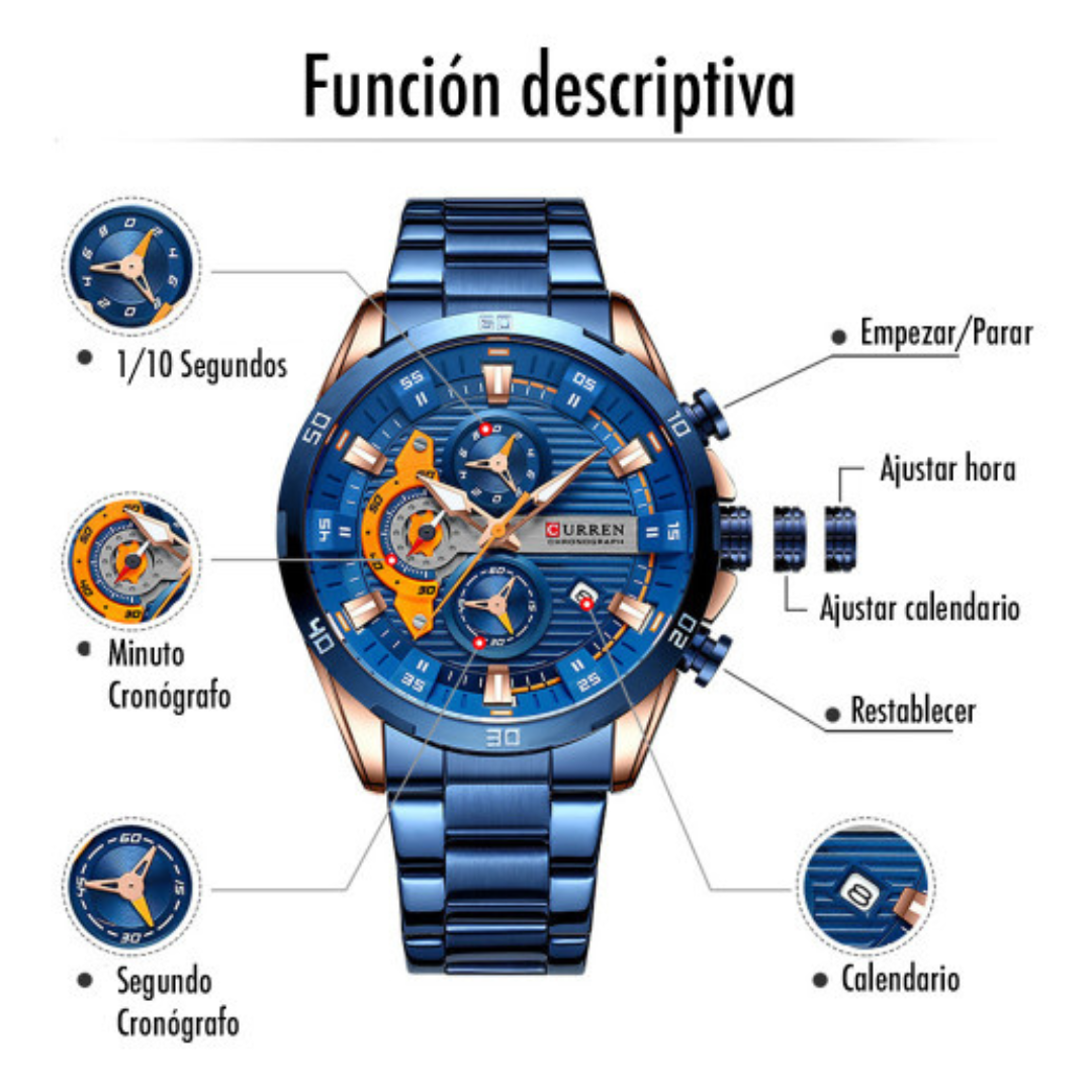 RELOJ PARA HOMBRE CURREN-8402