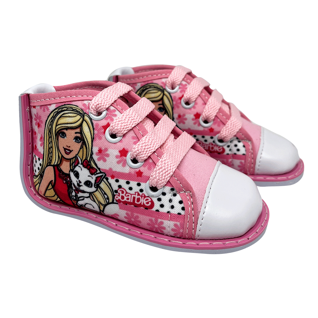 ZAPATO BOTA NO TUERCE ESTAMPADO BARBIE