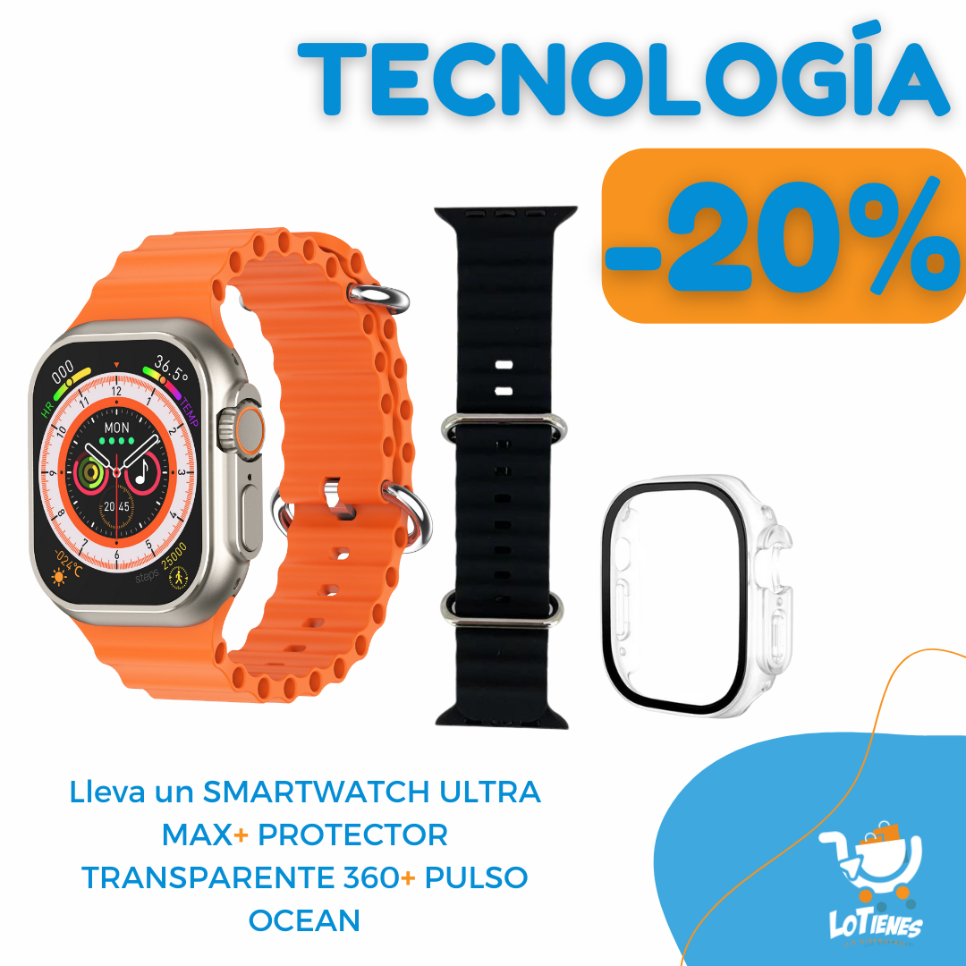 SORPRENDE A PAPÁ / SMART WATCH + PROTECTOR 360 + PULSO OCEAN