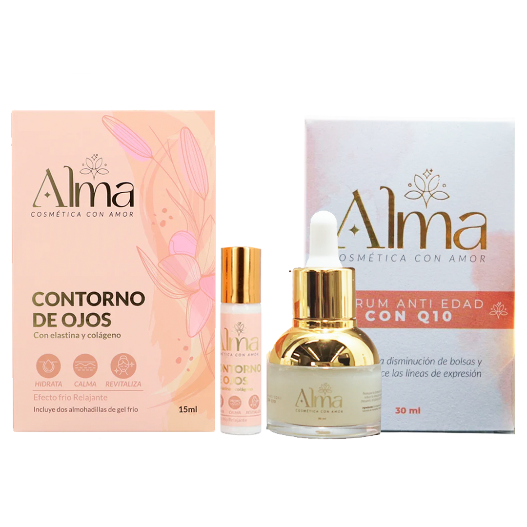 SÉRUM ANTI EDAD ALMA  + CONTORNO DE OJOS