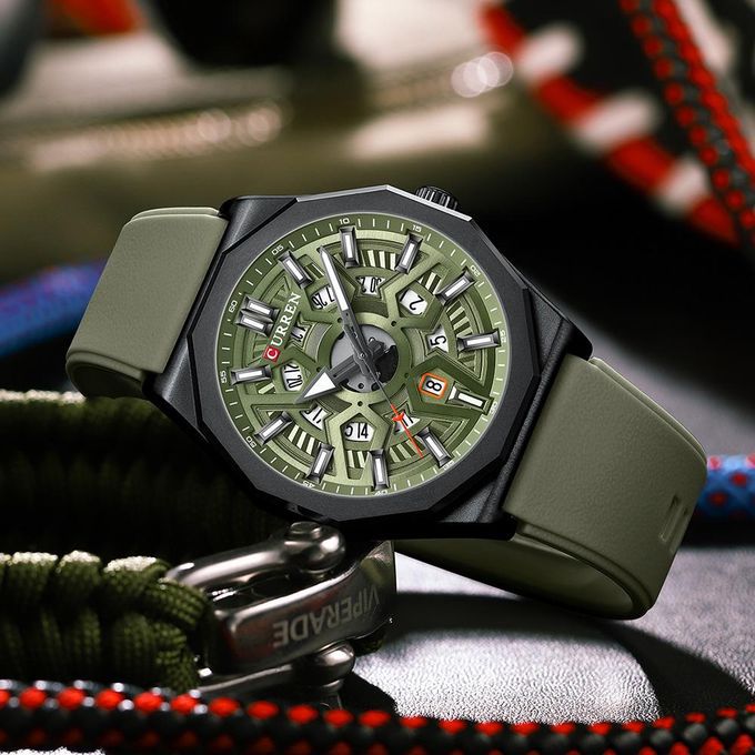 RELOJ PARA HOMBRE CURREN PULSO SILICONADO - 8437