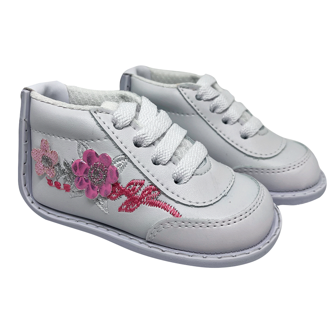 TENIS ZAPATO NO TUERCE BORDADO FLOR