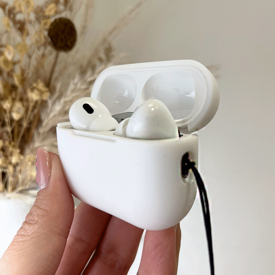 FORRO PROTECTOR CON LAZO PARA AIRPODS PRO 2 GEN