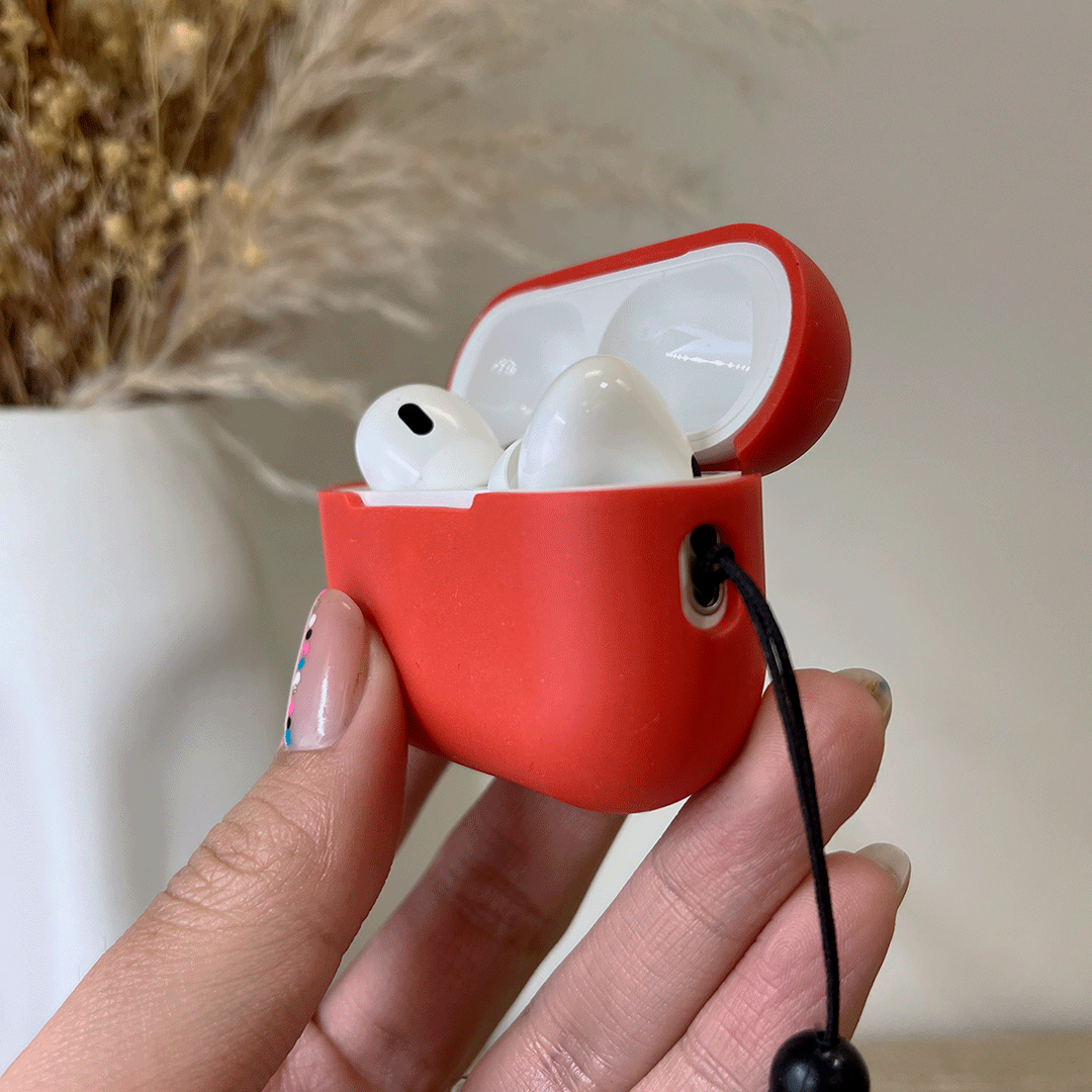 FORRO PROTECTOR CON LAZO PARA AIRPODS PRO 2 GEN