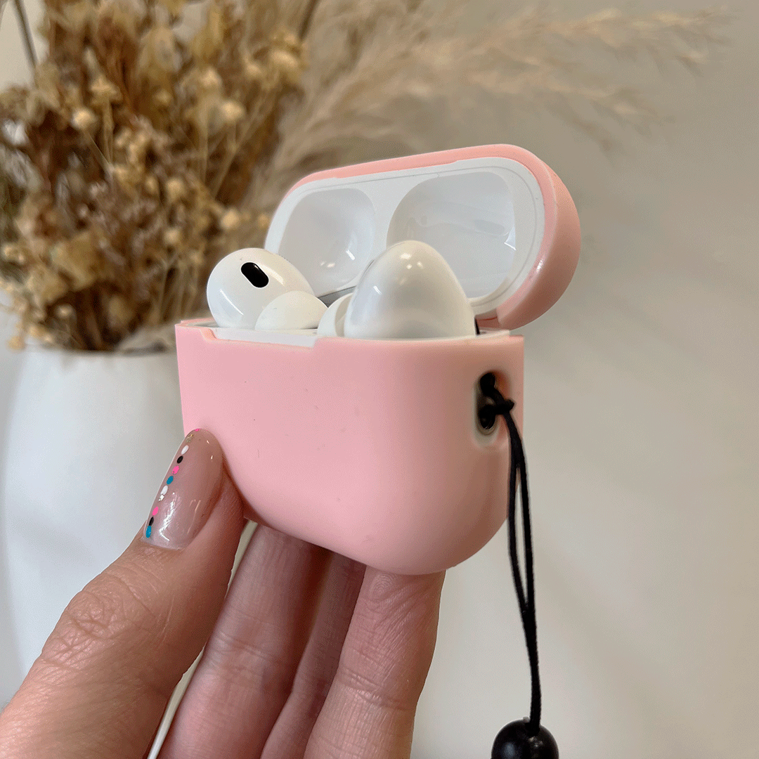 FORRO PROTECTOR CON LAZO PARA AIRPODS PRO 2 GEN