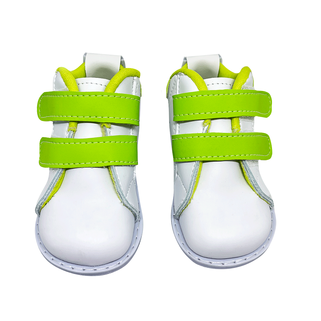 TENIS VELCRO LED VERDE MANZANA