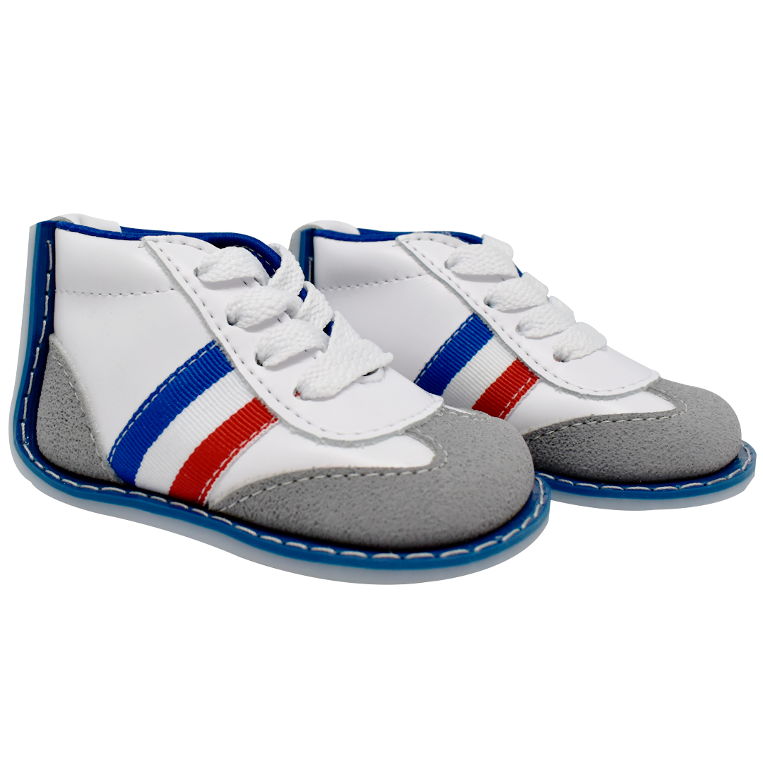 ZAPATO NO TUERCE TENIS GRS LUZ LED FRANCIA AZUL