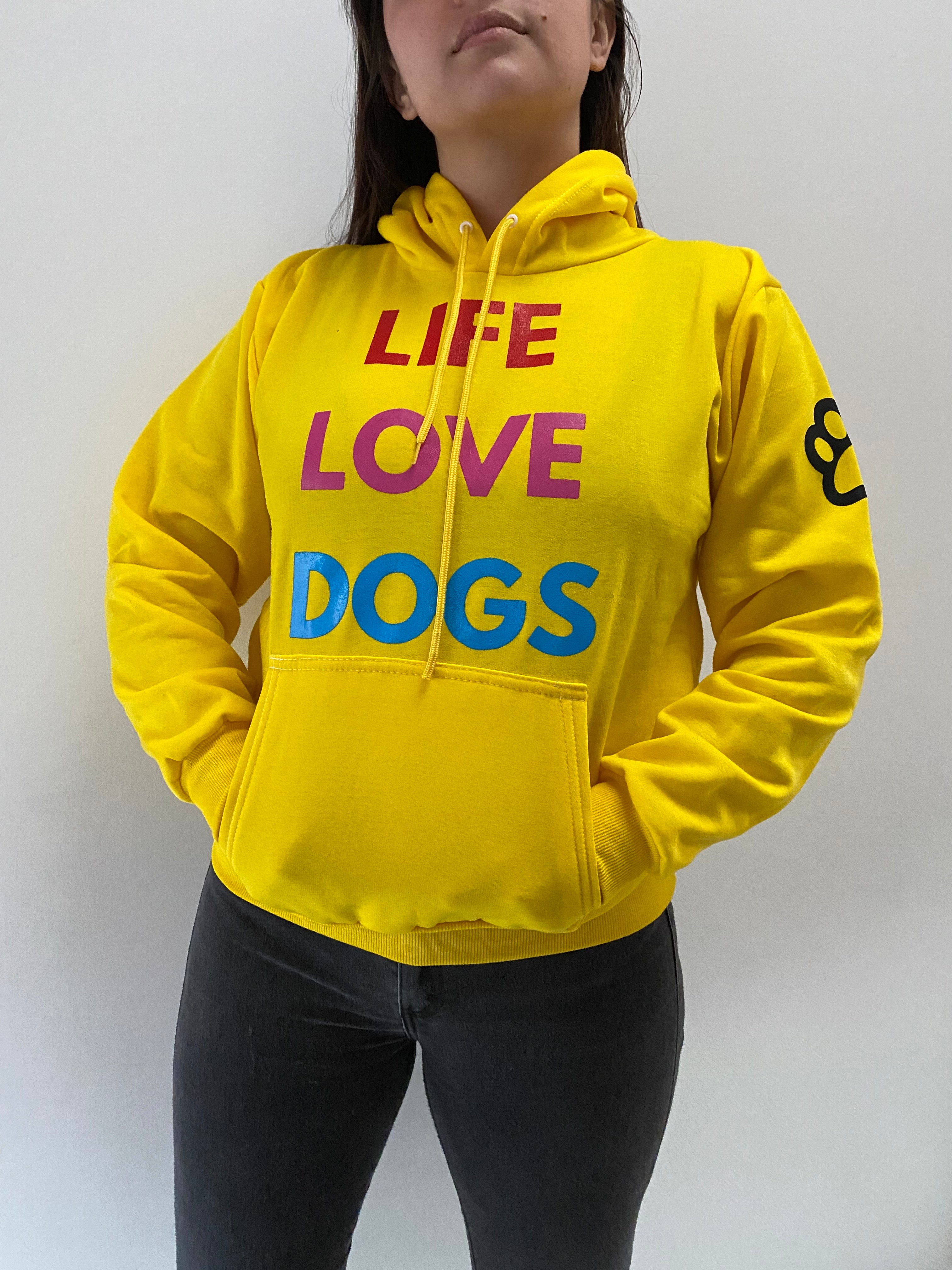 BUZO HODDIE LE ROI LIFE LOVE DOG