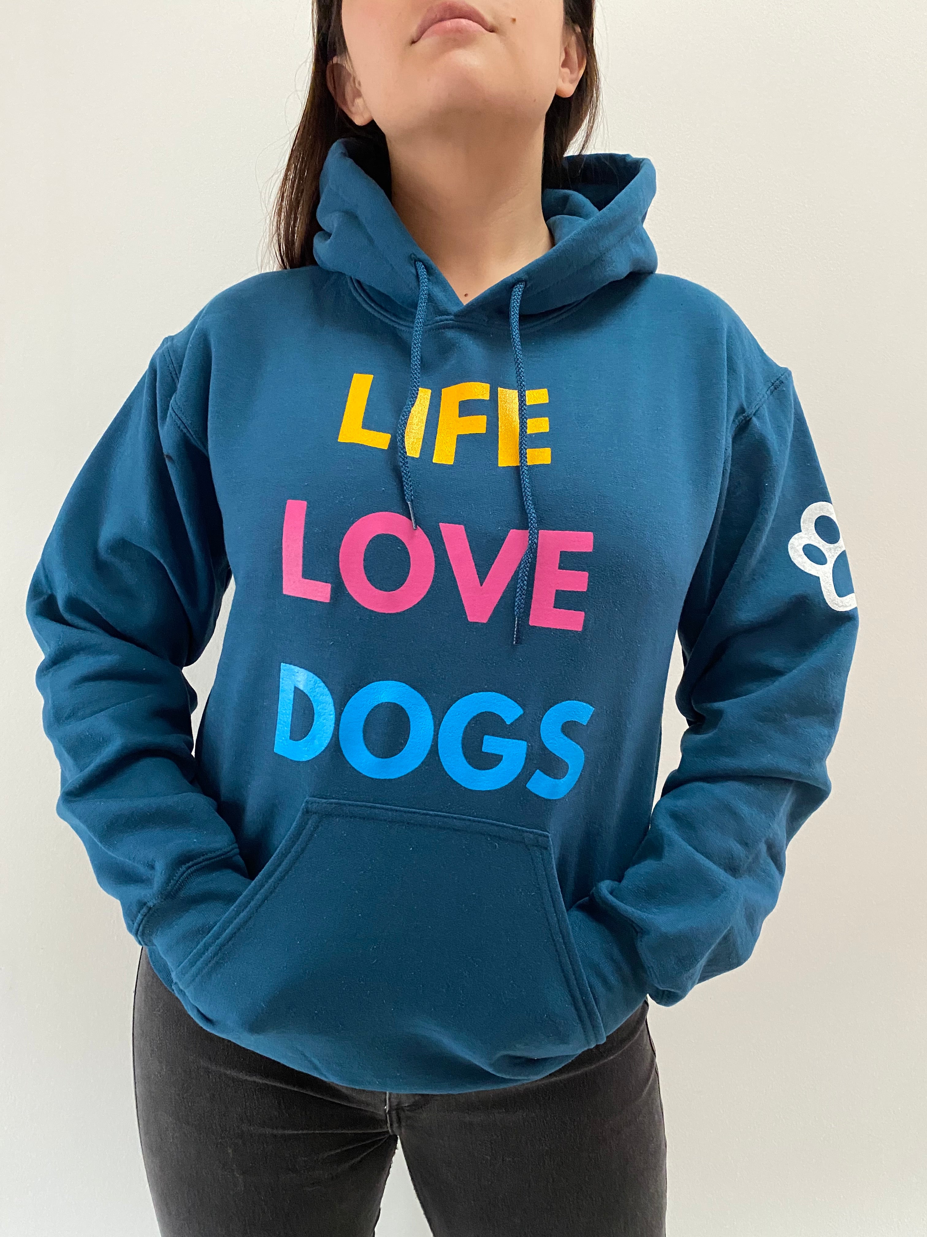 BUZO HODDIE LE ROI LIFE LOVE DOG