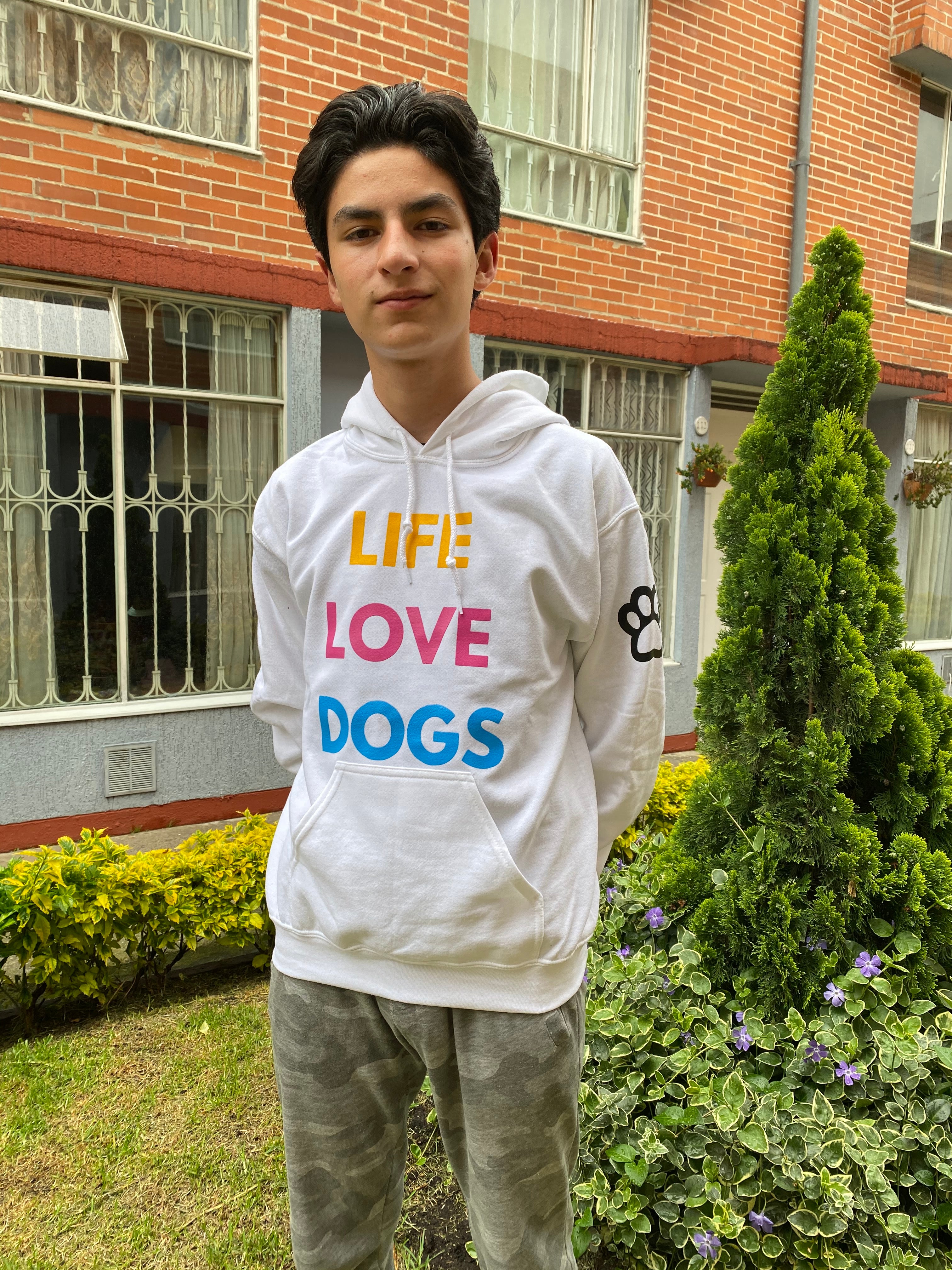 BUZO HODDIE LE ROI LIFE LOVE DOG