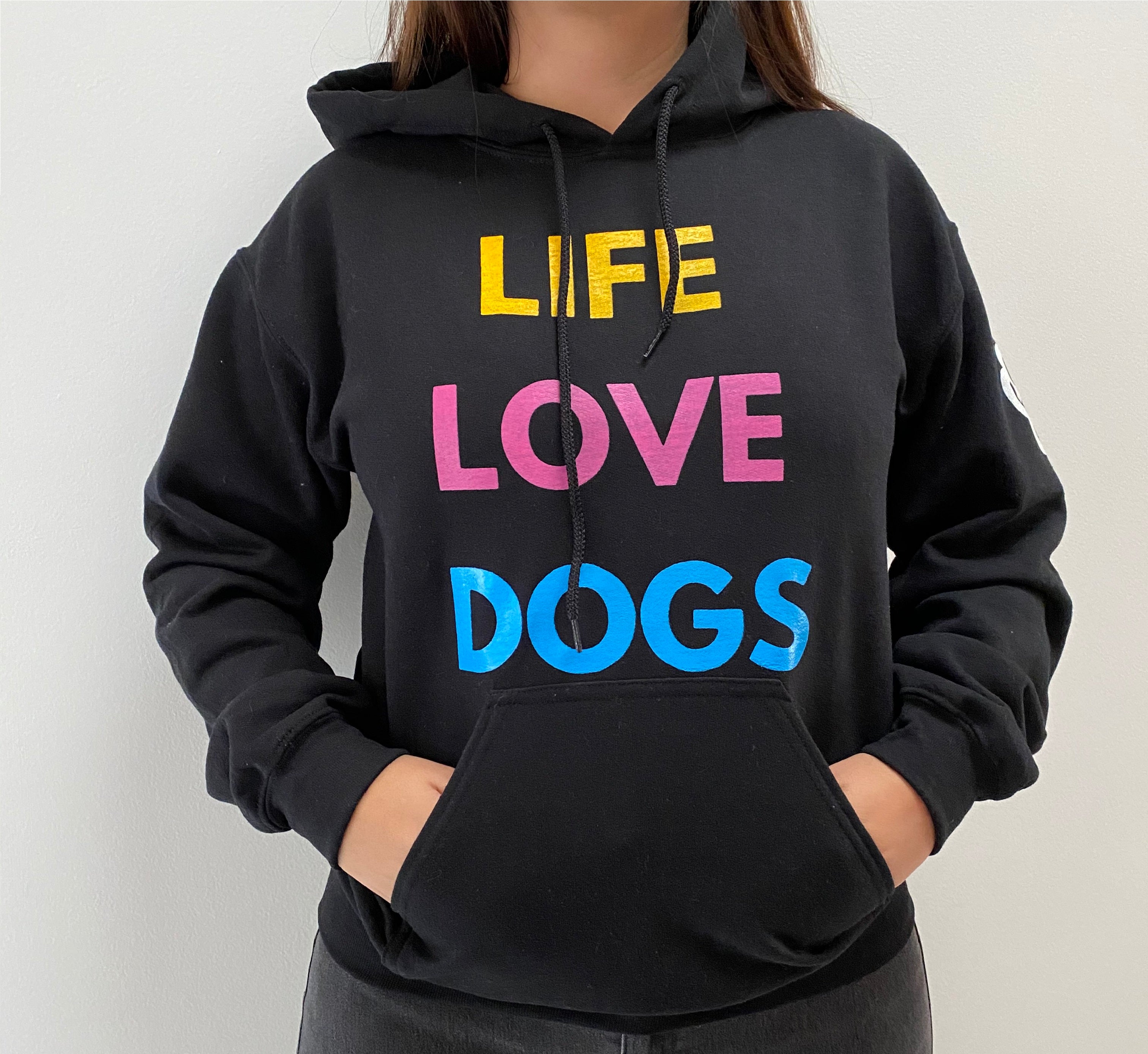 BUZO HODDIE LE ROI LIFE LOVE DOG