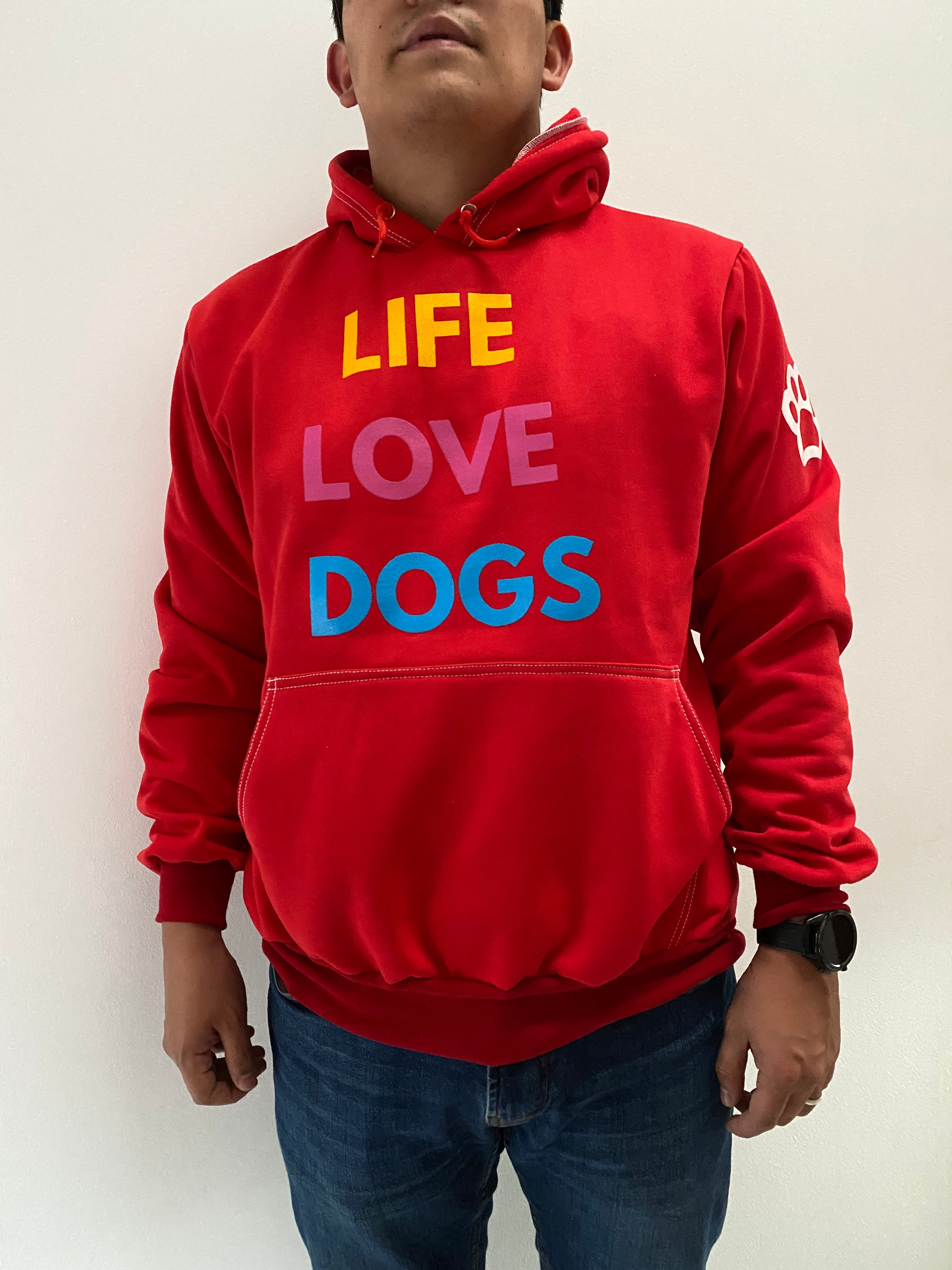 BUZO HODDIE LE ROI LIFE LOVE DOG