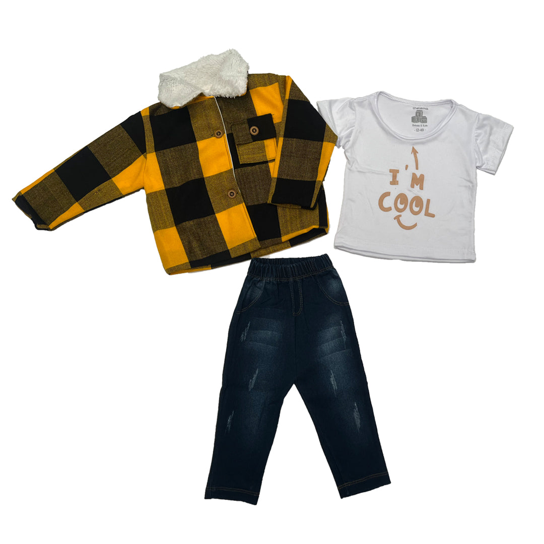 CONJUNTO TRES PIEZAS LEÑADOR UNISEX