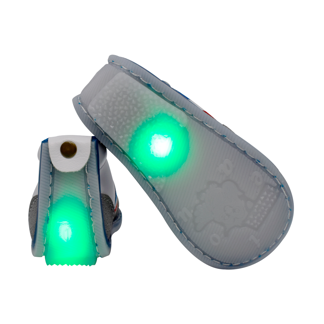 ZAPATO NO TUERCE TENIS GRS LUZ LED FRANCIA AZUL