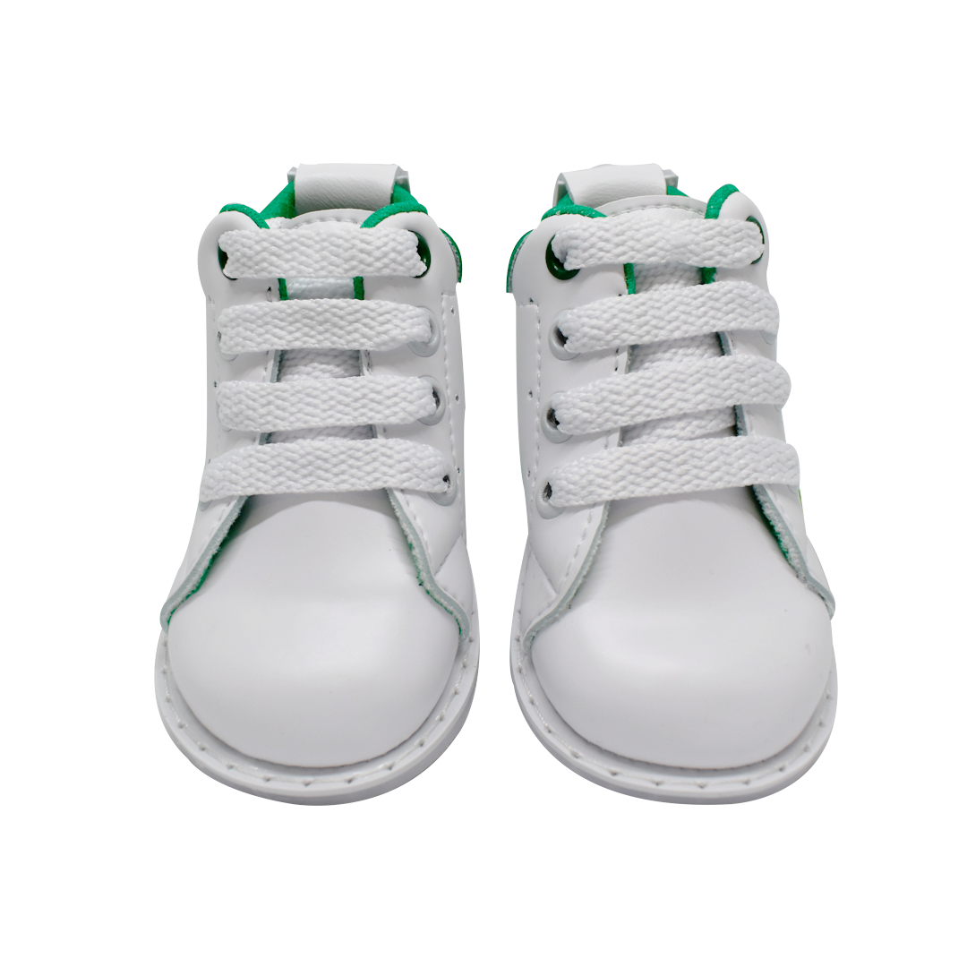 ZAPATO NO TUERCE TENIS SMITH BLANCO LED VERDE